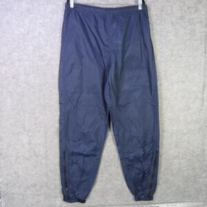 Tommy Hilfiger Athletic Gear Pants Mens Large Navy Track Windbreaker Ankle Zips